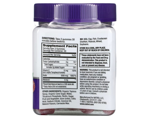 Natrol, Sleep + Beauty, Raspberry, 60 Gummies Natrol, Sleep + Beauty, Raspberry, 60 Gummies