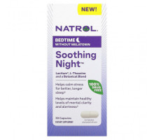Для здорового сна Natrol, Soothing Night, перед сном без мелатонина, 30 капсул