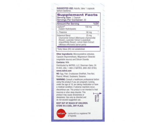 Для здорового сна Natrol, Soothing Night, перед сном без мелатонина, 30 капсул Для здорового сна Natrol, Soothing Night, перед сном без мелатонина, 30 капсул