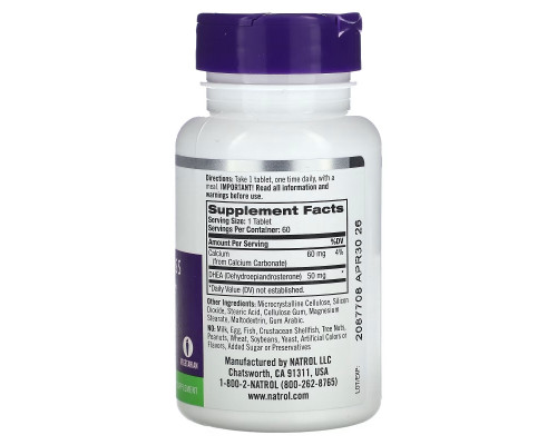 Natrol, ДГЭА, 50 мг, 60 таблеток Natrol, ДГЭА, 50 мг, 60 таблеток
