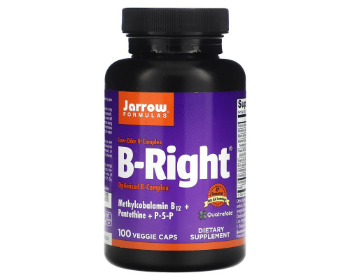 Jarrow Formulas, B-Right, 100 вегетарианских капсул Jarrow Formulas, B-Right, 100 вегетарианских капсул