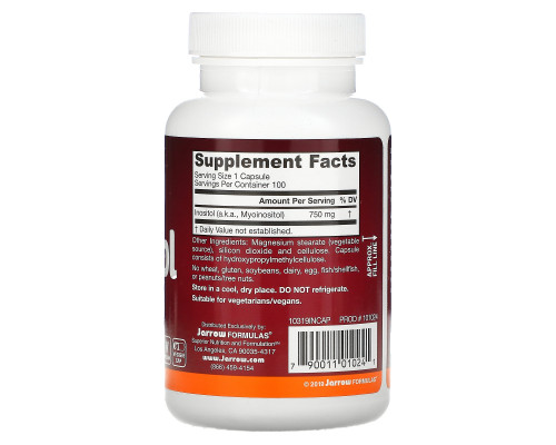 Jarrow Formulas Инозит 750 мг 100 капсул Jarrow Formulas Инозит 750 мг 100 капсул