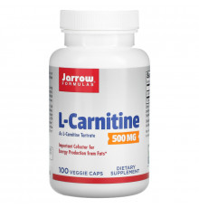 Jarrow Formulas, L-Carnitine 500, 500 mg, 100 Veggie Caps