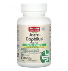 Пребиотики и пробиотики Jarrow Formulas, Vegan Jarro-Dophilus Plus FOS, 100 растительных капсул