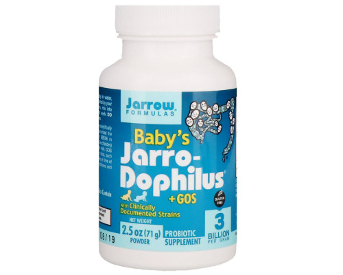 Jarrow Formulas Jarro-Dophilus + FOS для малышей 2.5 унций (71 г) Jarrow Formulas Jarro-Dophilus + FOS для малышей 2.5 унций (71 г)