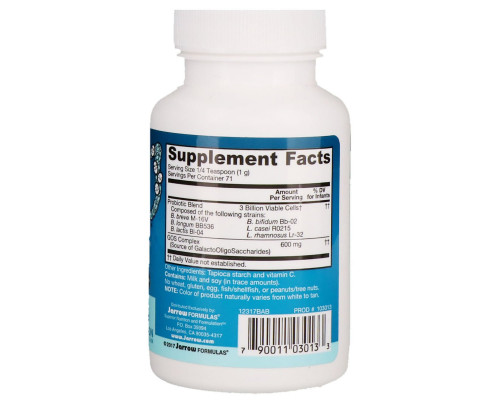 Jarrow Formulas Jarro-Dophilus + FOS для малышей 2.5 унций (71 г) Jarrow Formulas Jarro-Dophilus + FOS для малышей 2.5 унций (71 г)