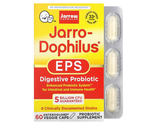 Jarrow Formulas Jarrow-Dophilus EPS 60 овощных капсул Jarrow Formulas Jarrow-Dophilus EPS 60 овощных капсул