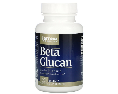 Jarrow Formulas, Beta Glucan, Immune Support, 60 Capsules Jarrow Formulas, Beta Glucan, Immune Support, 60 Capsules