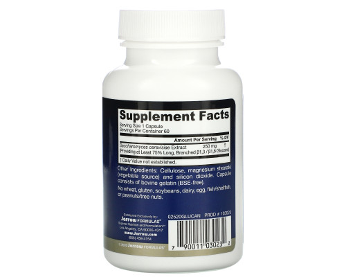 Jarrow Formulas, Beta Glucan, Immune Support, 60 Capsules Jarrow Formulas, Beta Glucan, Immune Support, 60 Capsules