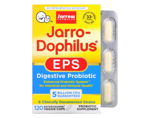 Jarrow Formulas Jarro-Dophilus EPS 120 Овощных капсул Jarrow Formulas Jarro-Dophilus EPS 120 Овощных капсул
