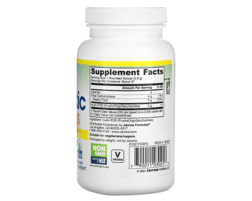 Jarrow Formulas Инулин FOS 6.3 унций (180 г) в порошке Jarrow Formulas Инулин FOS 6.3 унций (180 г) в порошке