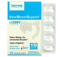 Jarrow Formulas Идеальная забота о кишечнике 299v 30 овощных капсул