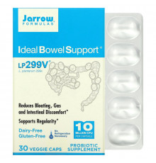 Jarrow Formulas Идеальная забота о кишечнике 299v 30 овощных капсул