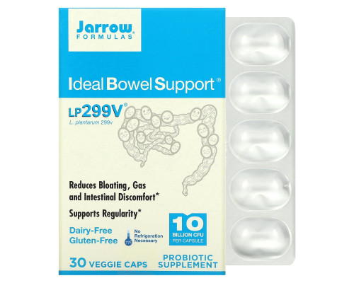 Jarrow Formulas Идеальная забота о кишечнике 299v 30 овощных капсул Jarrow Formulas Идеальная забота о кишечнике 299v 30 овощных капсул