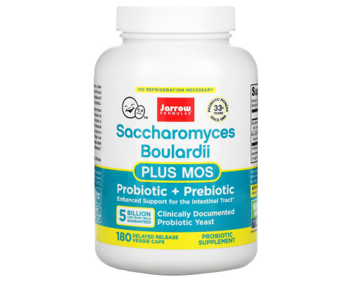 Jarrow Formulas Сахаромицеты Буларди + МОС 180 овощных капсул Jarrow Formulas Сахаромицеты Буларди + МОС 180 овощных капсул