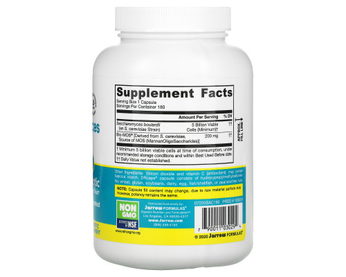 Jarrow Formulas Сахаромицеты Буларди + МОС 180 овощных капсул Jarrow Formulas Сахаромицеты Буларди + МОС 180 овощных капсул