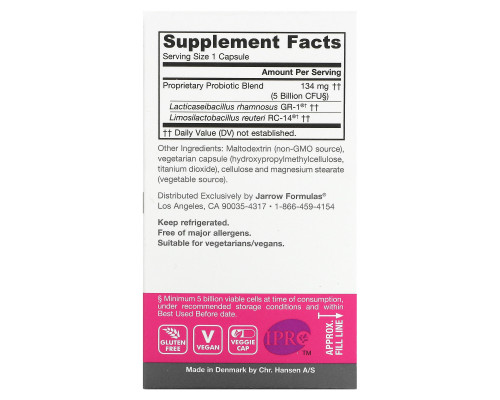 Jarrow Formulas FemDophilus 60 Capsules (Ice) Jarrow Formulas FemDophilus 60 Capsules (Ice)