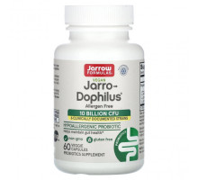 Пребиотики и пробиотики Jarrow Formulas, Vegan Jarro-Dophilus, без аллергенов, 10 млрд КОЕ, 60 растительных капсул