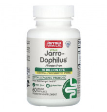 Пребиотики и пробиотики Jarrow Formulas, Vegan Jarro-Dophilus, без аллергенов, 10 млрд КОЕ, 60 растительных капсул