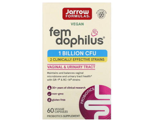 Jarrow Formulas, Women's Fem Dophilus, 60 Veggie Caps Jarrow Formulas, Women's Fem Dophilus, 60 Veggie Caps