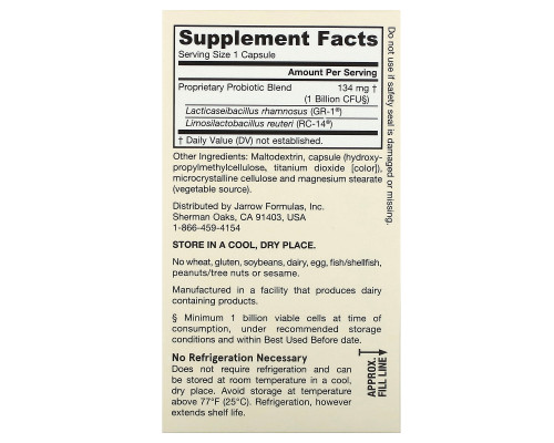 Jarrow Formulas, Women's Fem Dophilus, 60 Veggie Caps Jarrow Formulas, Women's Fem Dophilus, 60 Veggie Caps