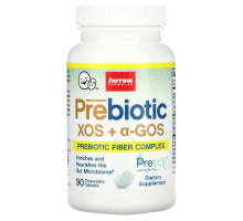 Jarrow Formulas, Пребиотики XOS+GOS (Ксилоолигосахариды и галактоолигосахариды), 90 жевательных таблеток