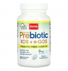 Jarrow Formulas, Пребиотики XOS+GOS (Ксилоолигосахариды и галактоолигосахариды), 90 жевательных таблеток
