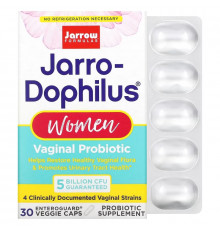 Jarrow Formulas, Пробиотики Jarro-Dophilus, для женщин, 30 капсул с растительной кишечнорастворимой оболочкой