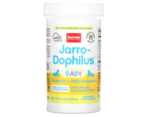 Jarrow Formulas, Jarro-Dophilus Baby, Baby's Probiotic, 3 Billion Live Bacteria, 2.1 oz (60 g) Jarrow Formulas, Jarro-Dophilus Baby, Baby's Probiotic, 3 Billion Live Bacteria, 2.1 oz (60 g)