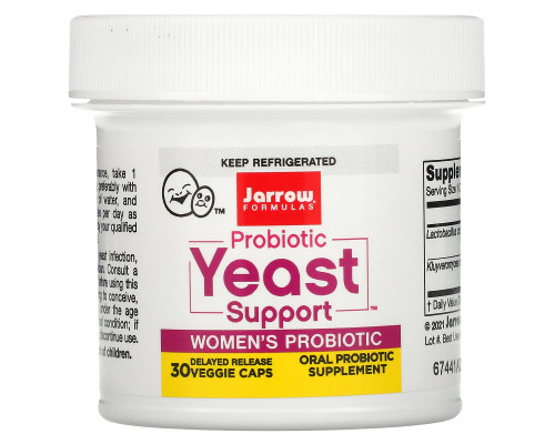 Jarrow Formulas, Probiotic Yeast Support, Women’s Probiotic, 5 Billion, 30 Veggie Caps Jarrow Formulas, Probiotic Yeast Support, Women’s Probiotic, 5 Billion, 30 Veggie Caps