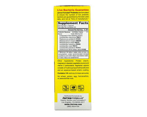 Jarrow Formulas, Jarro-Dophilus EPS, Ultra Potent, 50 Billion, 30 Veggie Caps Jarrow Formulas, Jarro-Dophilus EPS, Ultra Potent, 50 Billion, 30 Veggie Caps