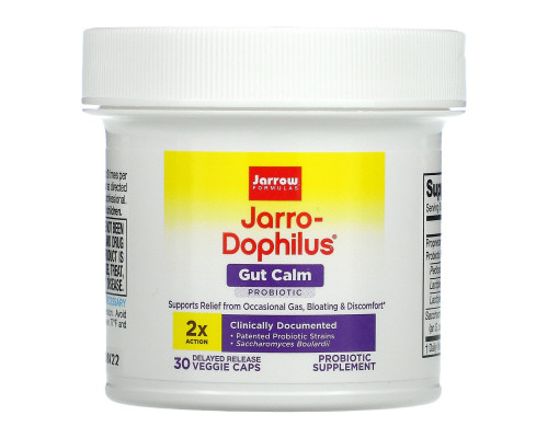 Jarrow Formulas, Jarro-Dophilus Gut Calm, 30 Delayed Release Veggie Caps Jarrow Formulas, Jarro-Dophilus Gut Calm, 30 Delayed Release Veggie Caps