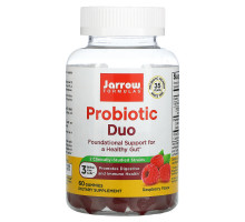 Jarrow Formulas, Probiotic Duo, Raspberry, 3 Billion, 60 Gummies