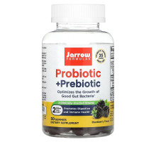 Jarrow Formulas, Probiotic + Prebiotic, Blackberry, 2 Billion, 50 Gummies