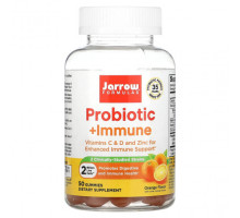 Пребиотики и пробиотики Jarrow Formulas, Probiotic + Immune, апельсин, 2 млрд, 50 жевательных таблеток