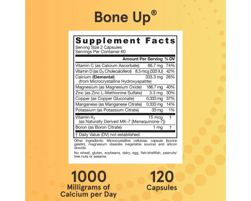 Jarrow Formulas Bone-Up 120 капсул Jarrow Formulas Bone-Up 120 капсул