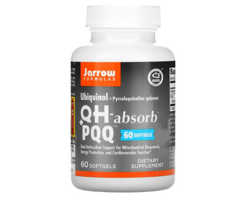 Jarrow Formulas, Ubiquinol, QH+ PQQ, 60 Softgels Jarrow Formulas, Ubiquinol, QH+ PQQ, 60 Softgels