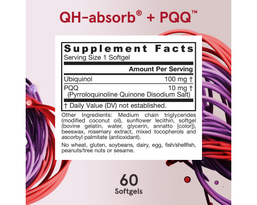 Jarrow Formulas, Ubiquinol, QH+ PQQ, 60 Softgels Jarrow Formulas, Ubiquinol, QH+ PQQ, 60 Softgels