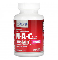 Jarrow Formulas, N-A-C Sustain, 600 mg, 60 Tablets