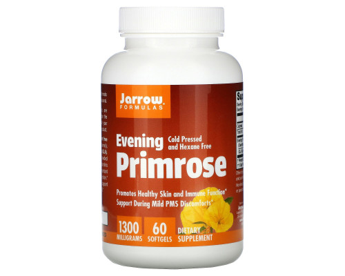 Jarrow Formulas Вечерняя примула 1300 1300 мг 60 мягких капсул Jarrow Formulas Вечерняя примула 1300 1300 мг 60 мягких капсул