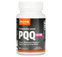 Jarrow Formulas, PQQ, пирролохинолинхинон, метоксантин, 10 мг, 30 капсул