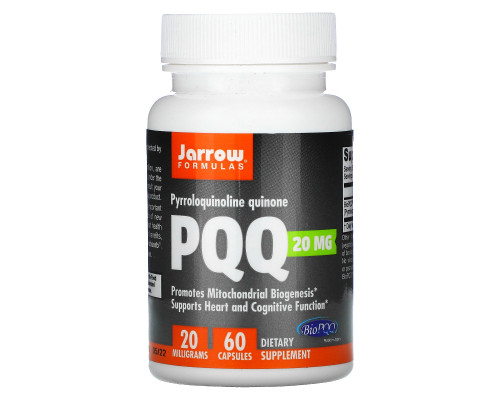 Jarrow Formulas, PQQ (Pyrroloquinoline Quinone), 20 mg, 60 Capsules Jarrow Formulas, PQQ (Pyrroloquinoline Quinone), 20 mg, 60 Capsules