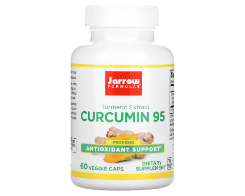 Jarrow Formulas, Куркумин 95, 500 мг, 60 вегетарианских капсул Jarrow Formulas, Куркумин 95, 500 мг, 60 вегетарианских капсул