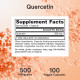 Jarrow Formulas, Кверцетин, 500 мг, 100 овощных капсул
