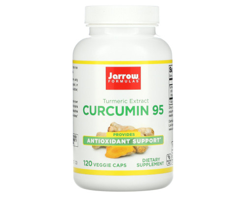 Jarrow Formulas, Куркумин 95, 500 мг, 120 вегетарианских капсул Jarrow Formulas, Куркумин 95, 500 мг, 120 вегетарианских капсул