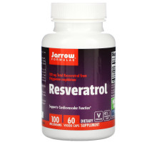 Jarrow Formulas, Ресвератрол 100, 60 овощных капсул
