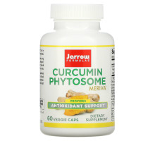 Jarrow Formulas, Фитосомы куркумина, 500 мг, 60 вегетарианских капсул