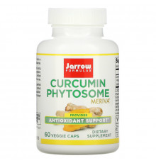 Jarrow Formulas, Фитосомы куркумина, 500 мг, 60 вегетарианских капсул