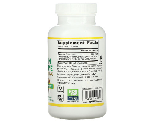 Jarrow Formulas, Curcumin Phytosome, Meriva, 500 mg, 120 Veggie Caps Jarrow Formulas, Curcumin Phytosome, Meriva, 500 mg, 120 Veggie Caps