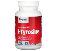 Jarrow Formulas, L-тирозин (L-Tyrosine), 500 мг, 100 капсул
